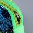 Рюкзак детский с пайетками «Зелёный дракончик», р. 23 × 28 см - фото 4092687