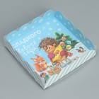 Коробка для кондитерских изделий с PVC крышкой «Сладкого Нового года», 13 × 13 × 3 см - фото 319839029
