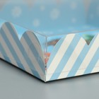 Коробка для кондитерских изделий с PVC крышкой «Сладкого Нового года», 13 × 13 × 3 см - Фото 3