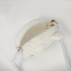 Сумка детская на молнии, длинный шнурок, цвет белый - фото 7156711