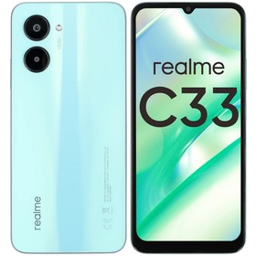 Смартфон Realme C33, 6.5", IPS, 2 sim, 3 Гб, 32 Гб, 50 Мп, 5 Мп, 5000 мАч, голубой 9895907