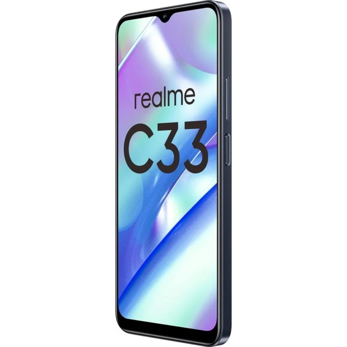 Смартфон Realme C33, 6.5", IPS, 2 sim, 3 Гб, 32 Гб, 50 Мп, 5 Мп, 5000 мАч, черный - фото 51330045