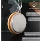 УЦЕНКА Чайник заварочный стеклянный BellaTenero «Эко», 1,2 л, с бамбуковой крышкой и металлическим фильтром - Фото 4