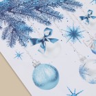 Виниловые наклейки на окна «Волшебный праздник», многоразовые, 70 х 25 см, Новый год - фото 22699381