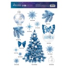 Наклейки интерьерные новогодние «С Новым годом», 21?29.5 см (комплект 2 шт) - фото 61035443