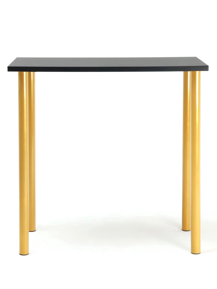 Стол проверки товара «Клик Мебель. Эконом», 1000×500×800 мм, цвет шагрень чёрный/ золотой - Фото 1