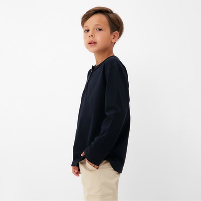 Лонгслив для мальчика KAFTAN, тёмно-синий, размер 30 (98-104 см)