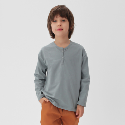 Лонгслив детский KAFTAN, размер 32 (110-116 см), серый