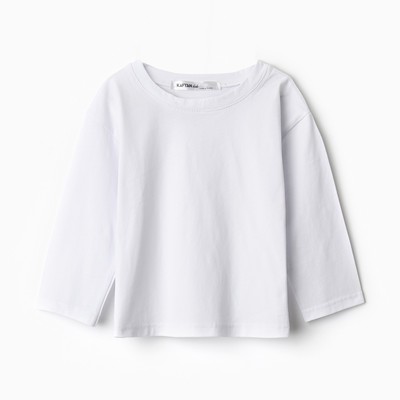 Лонгслив для мальчика KAFTAN, белый, размер 30 (98-104 см)