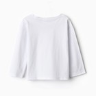 Лонгслив детский KAFTAN, р. 32 (110-116 см), белый 9747492 - фото 10884163