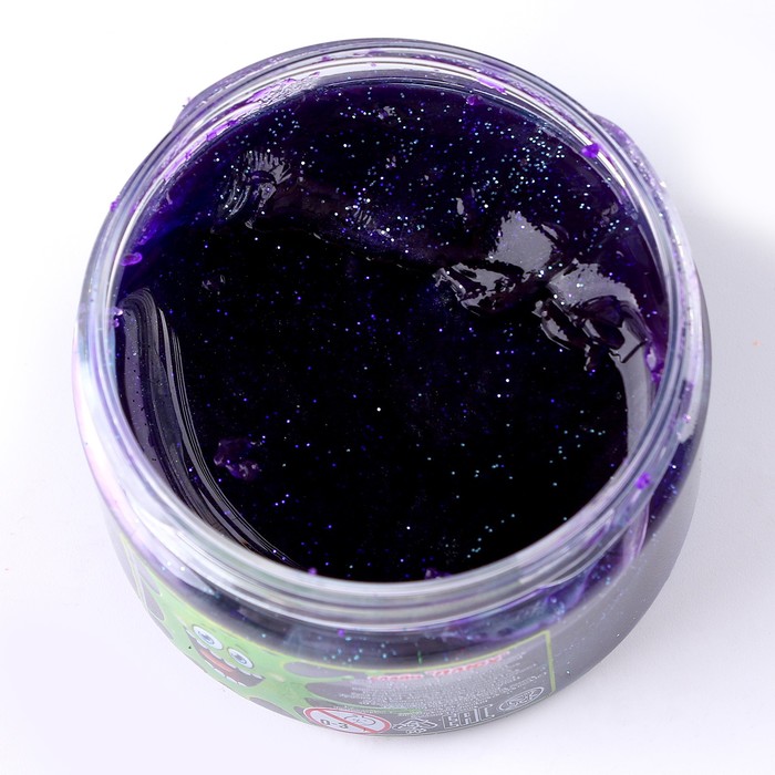 Слайм Плюх «Галактика», с блёстками - фото 1906355669