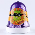 Слайм «Плюх» ZORRO, перламутровый с шариками, капсула 130 г, фиолетовый - фото 319934631