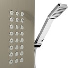 Душевая панель ZEIN S-13, 3-х функциональная, нержавеющая сталь, сатин - Фото 5