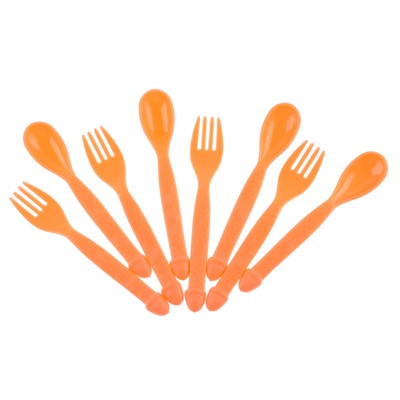 Столовые приборы «Всё в твоих руках», набор 8 штук, вилки, ложки, 18+