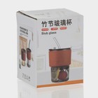 Стакан «Вида», 350 мл, с крышкой и трубочкой, стекло, МИКС - Фото 7