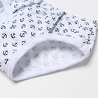 Трусы для мальчика, цвет белый/якорь, рост 128 см - фото 24720149