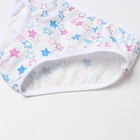 Комплект (майка, трусы) для девочки, цвет белый/звезды, рост 128 см - фото 25302056