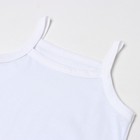 Майка для девочки, цвет белый, рост 104 см - фото 24319294