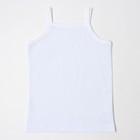 Майка для девочки, цвет белый, рост 104 см - фото 24319295