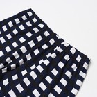 Трусы мужские боксеры, цвет белый/тёмно-синий квадрат, размер 54 - фото 38719110