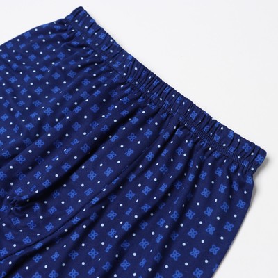 Трусы мужские боксеры, цвет тёмно-синий/белая точка, размер 50