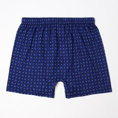 Трусы мужские боксеры, цвет тёмно-синий/белая точка, размер 50