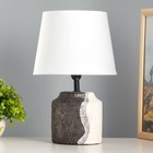 Настольная лампа "Сезаль" Е14 40Вт серо-белый 20х20х33см RISALUX - фото 319935180