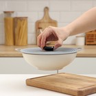 Крышка универсальная Доляна, силикон, d=20 см, цвет серый - Фото 3