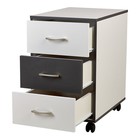 Тумба на колёсах Polini Kids Mirum, с ящиками, 40×55 см, цвет белый-графит - Фото 2