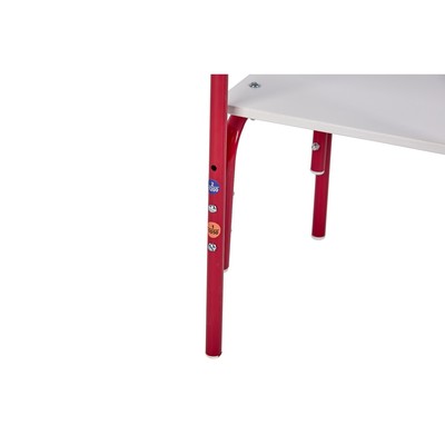 Стульчик детский растущий «Фея. Мой малыш», 0-1 группа, цвет белый/красный