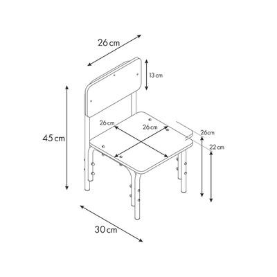 Стульчик детский растущий «Фея. Мой малыш», 0-1 группа, цвет белый/красный