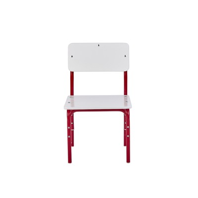 Стульчик детский растущий «Фея. Мой малыш», 0-1 группа, цвет белый/красный