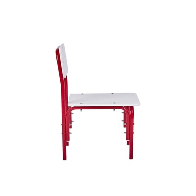 Стульчик детский растущий «Фея. Мой малыш», 0-1 группа, цвет белый/красный