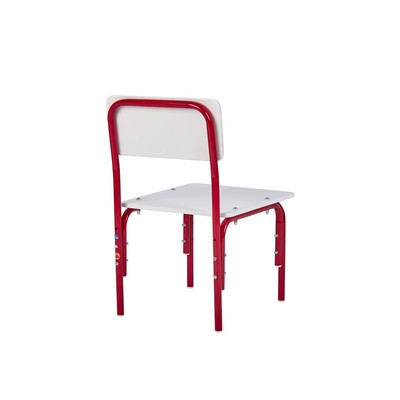 Стульчик детский растущий «Фея. Мой малыш», 0-1 группа, цвет белый/красный