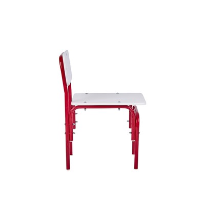 Стульчик детский растущий «Фея. Мой малыш», 0-1 группа, цвет белый/красный