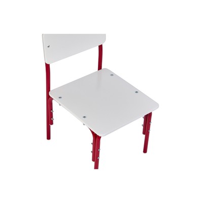 Стульчик детский растущий «Фея. Мой малыш», 0-1 группа, цвет белый/красный