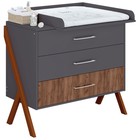 Комод Polini Kids Porto 2200, 51×103×92 см, цвет графит-дуб крафт - Фото 2