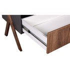 Шкаф двухсекционный Polini kids Porto 3100, с ящиком, 51×103.4×190.4 см, цвет графит-дуб крафт - Фото 4