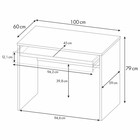 Стол письменный Polini Kids Mirum, 600×790×1000 мм, цвет белый - Фото 5