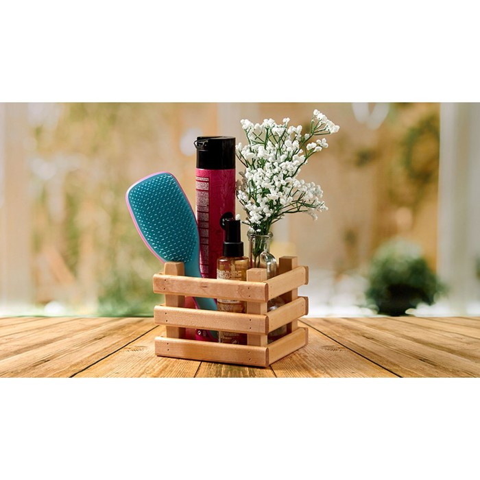 Ящик деревянный для хранения Polini Home Basket, цвет лакированный, 16х14х12 см - Фото 1