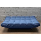 Прямой диван «Люкс 2», механизм клик-кляк, велюр, цвет selfie dusty blue - Фото 2