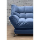 Прямой диван «Люкс 2», механизм клик-кляк, велюр, цвет selfie dusty blue - Фото 3