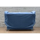 Прямой диван «Люкс 2», механизм клик-кляк, велюр, цвет selfie dusty blue - Фото 4