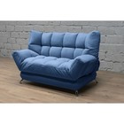 Прямой диван «Люкс 2», механизм клик-кляк, велюр, цвет selfie dusty blue - Фото 6