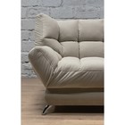 Прямой диван «Люкс 2», механизм клик-кляк, велюр, цвет selfie cream - Фото 4