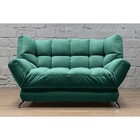 Прямой диван «Люкс 2», механизм клик-кляк, велюр, цвет selfie dusty green - Фото 1