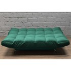 Прямой диван «Люкс 2», механизм клик-кляк, велюр, цвет selfie dusty green - Фото 2