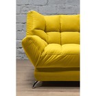 Прямой диван «Люкс 2», механизм клик-кляк, велюр, цвет сatania yellow - фото 13201119