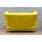 Прямой диван «Люкс 2», механизм клик-кляк, велюр, цвет сatania yellow - фото 13201120