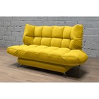 Прямой диван «Люкс 2», механизм клик-кляк, велюр, цвет сatania yellow - фото 13201121